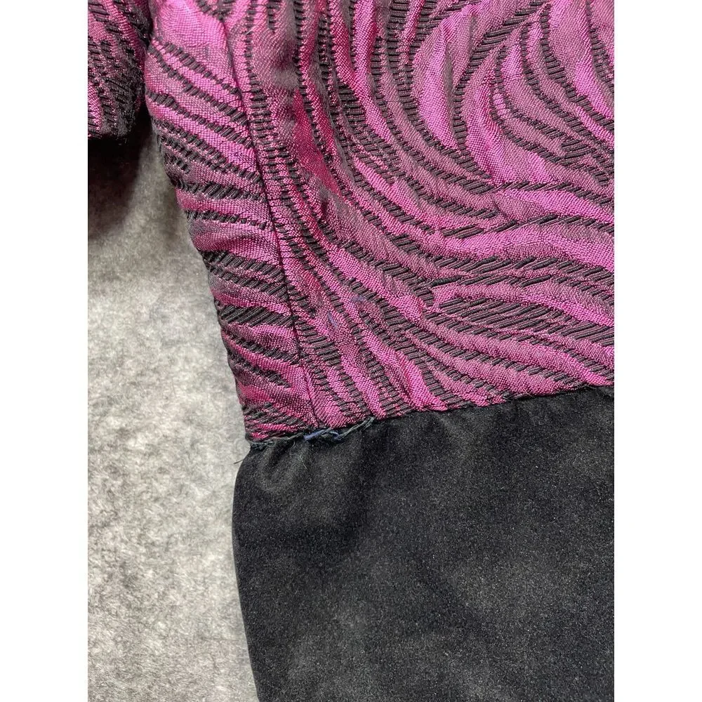 Vintage Elizabeth Courtney Bob Mackie Costumes Mens Jacket Theater Pink Black S